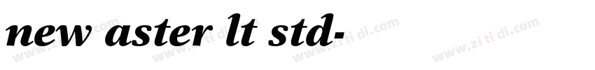 new aster lt std字体转换